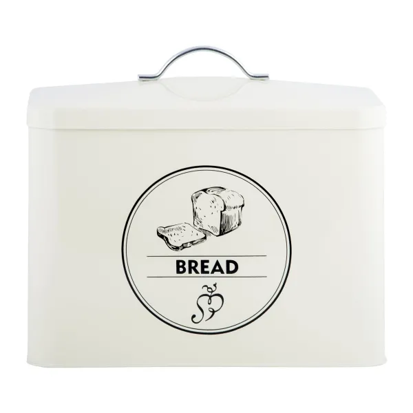 Esschert Design Retro Brot Vorratsdose Cremeweiß - Metall
