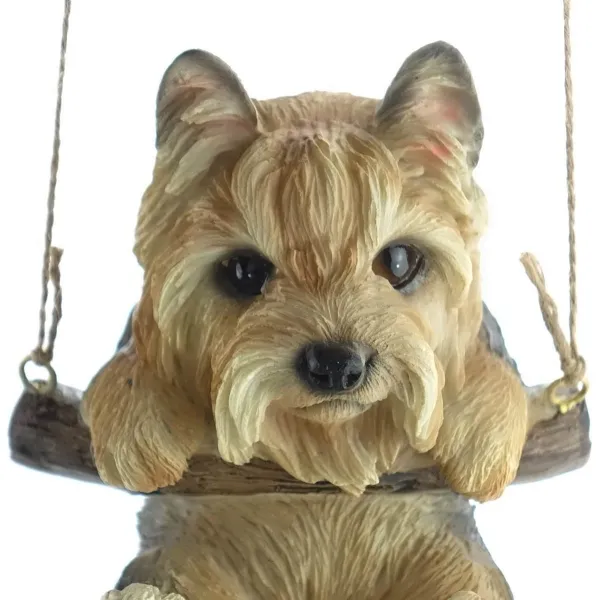 Esschert Design Schaukelnder Hunde-Welpe Fritzi Yorkshire Terrier - Polyresin Esschert Design Schaukelnder Hunde-Welpe Fritzi Yorkshire Terrier - Polyresin