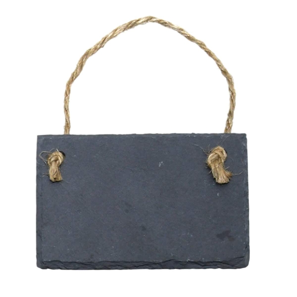 Esschert Design Schiefer Pflanzschild Rechteckig L 12 x 8,2 cm