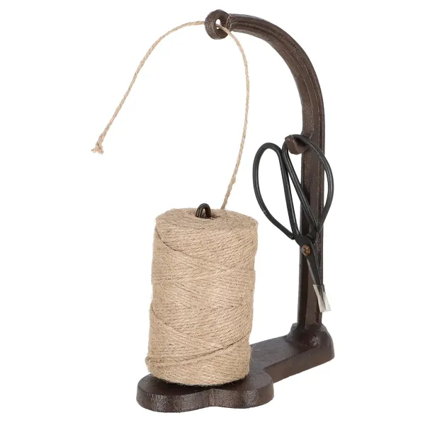 Esschert Design Schnurhalter mit Schere Industriell - Gusseisen