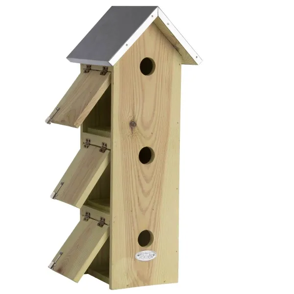 Esschert Design Spatzenhaus mit 3 Nistkammern