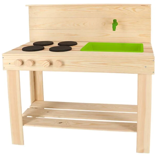 Esschert Design Spielzeugküche - Matschküche M 78 cm - Holz & Kunststoff Esschert Design Spielzeugküche - Matschküche M 78 cm - Holz & Kunststoff