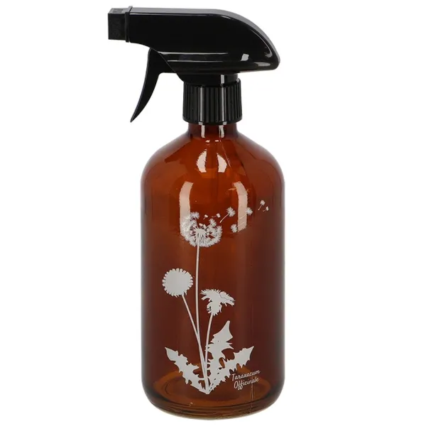 Esschert Design Sprühflasche S Braun mit Motiv Löwenzahn 0,5 Liter