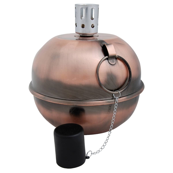 Esschert Design Taumelfackel verkupfert Ø 20 cm ca. 40 Stunden Brenndauer