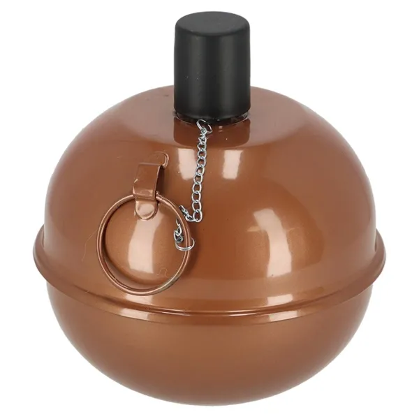 Esschert Design Taumelfackel verkupfert Ø 20 cm ca. 40 Stunden Brenndauer