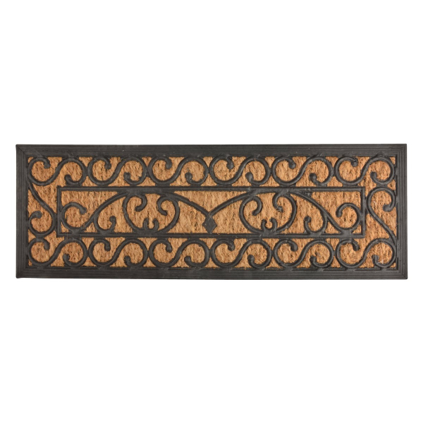 Esschert Design Treppenstufenfußmatte Gummi & Kokos 75 x 25 cm