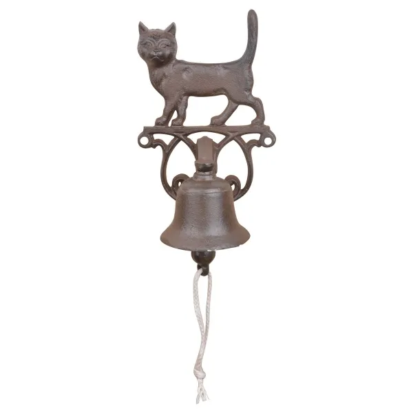 Esschert Design Türglocke Katze Antikbraun - Gusseisen Esschert Design Türglocke Katze Antikbraun - Gusseisen