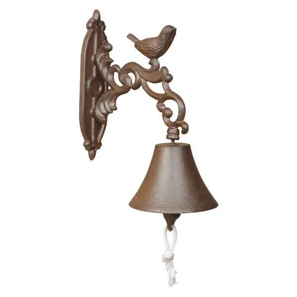 Esschert Design Türglocke Vogel Antikbraun - Gusseisen Esschert Design Türglocke Vogel Antikbraun - Gusseisen