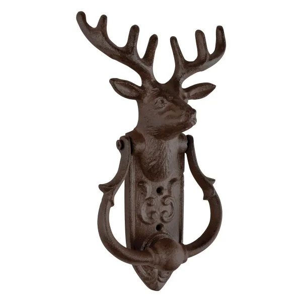 Esschert Design Türklopfer Hirsch 23,5 cm - Gusseisen