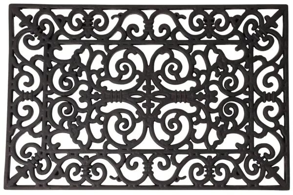 Esschert Design Türmatte Viktoria rechteckig 60 x 40 cm - Gummi
