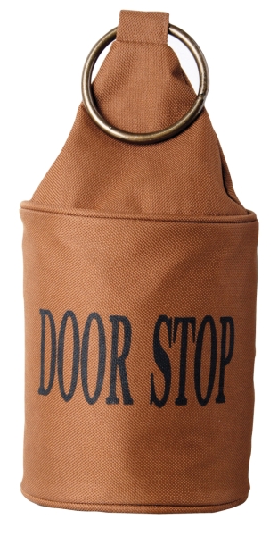 Esschert Design Türstopper Braun mit schwarzem Aufdruck Door Stop