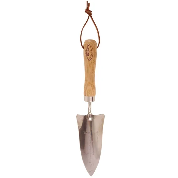 Esschert Design Umpflanz-Blumenkelle - Edelstahl & Eschenholz
