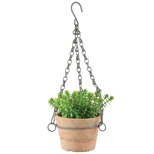 Esschert Design Vintage Terracottatopf mit Kette Esschert Design Vintage Terracottatopf mit Kette