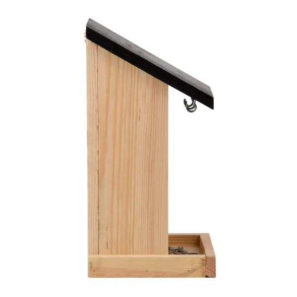 Esschert Design Vogelfutterautomat für die Wandbefestigung 29,3 cm - Kiefernholz