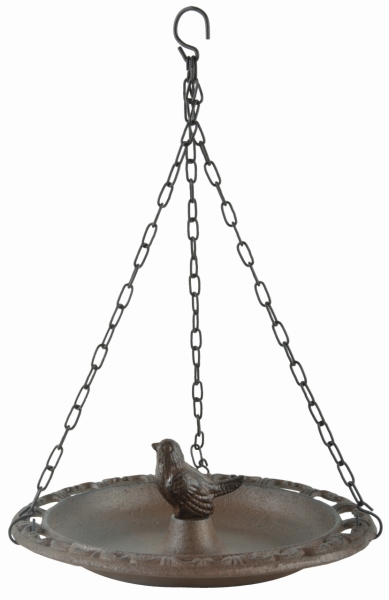 Esschert Design Vogeltränke aus Gusseisen hängend