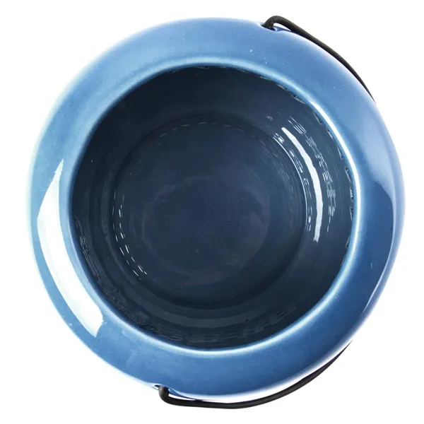 Esschert Design Windlicht L Blau dunkel Ø 11 cm