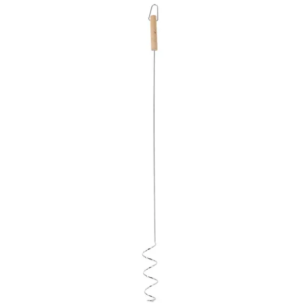 Esschert Design Wurst-Spieß für Feuerschalen 74,5 cm - Metall & Holz