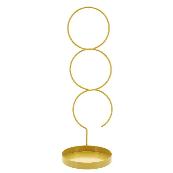 Esschert Design Zimmerpflanzenstütze Ringe Goldfarben mit Untersetzer - Metall Esschert Design Zimmerpflanzenstütze Ringe Goldfarben mit Untersetzer - Metall