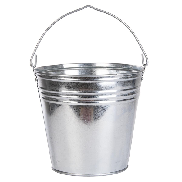 Esschert Design Zinkeimer Größe L mit ca. 9 Liter Volumen