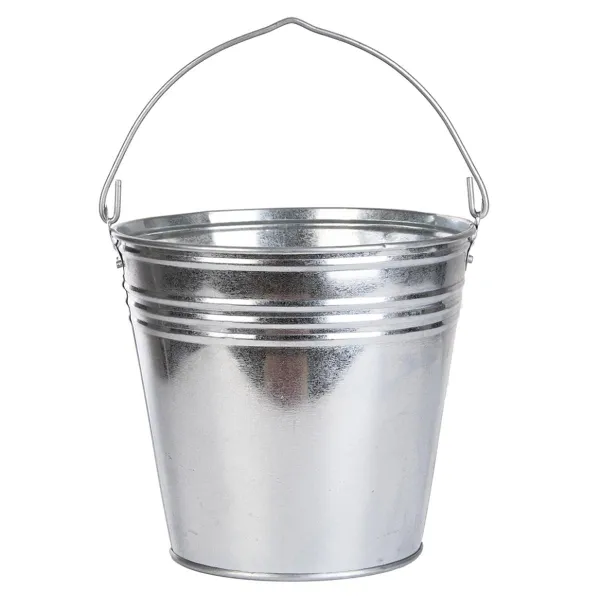 Esschert Design Zinkeimer Größe L mit ca. 9 Liter Volumen