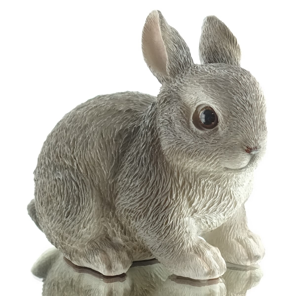 Esschert Design Zwergkaninchen Grau - Polyresin