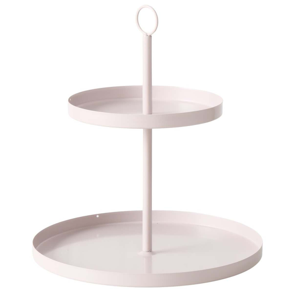 Etagere Samina beige Ø 30 cm Höhe 33 cm 2 Etagen