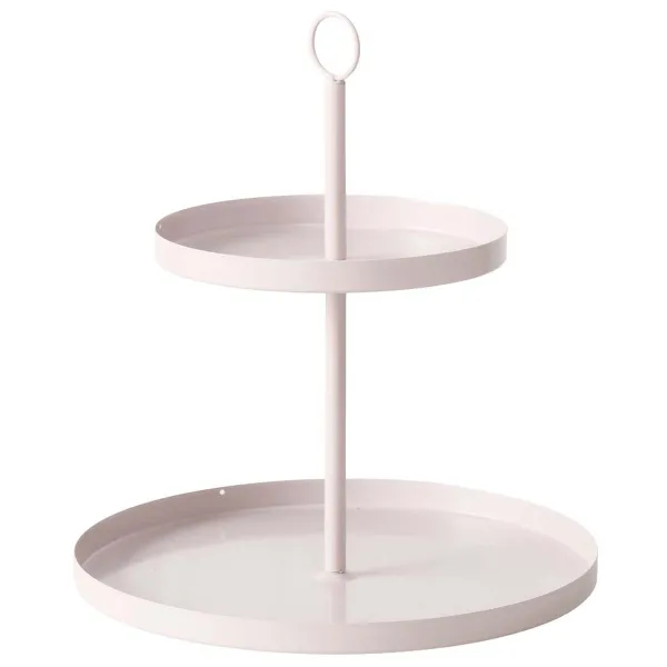 Etagere Samina beige Ø 30 cm Höhe 33 cm 2 Etagen