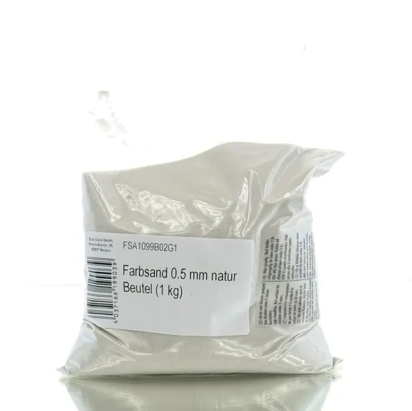 Eurosand Farbsand, 0,5 mm, natur, 1 kg