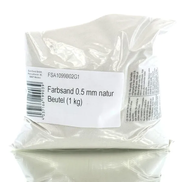 Eurosand Farbsand, 0,5 mm, natur, 1 kg