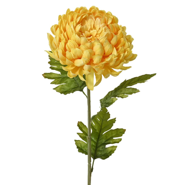 EVERLANDS Chyisantheme Großblumig Gelb  Ø 15 cm 74 cm - Kunstblumen