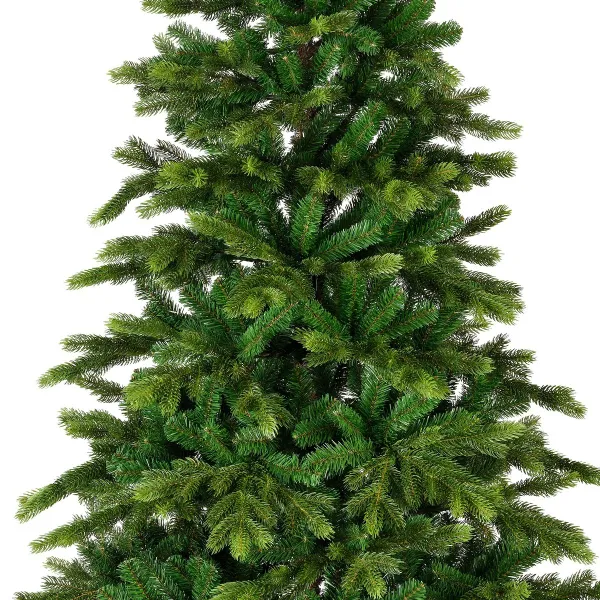 Everlands Künstlicher Weihnachtsbaum Galloway Fichte Ø 130 cm Höhe 210 cm - Kunststoff