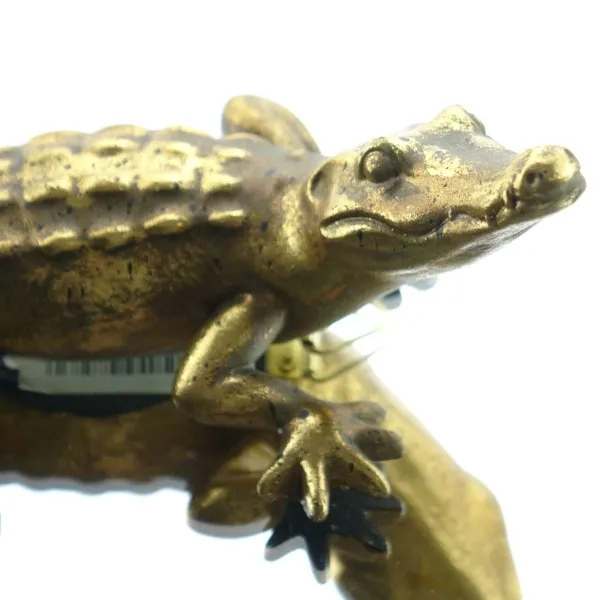 Exotica Cor Mulder Alligator Goldfarben - 22 cm