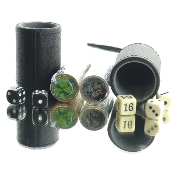 Exotica Cor Mulder Backgammon Geschenk-Box - Kunstleder