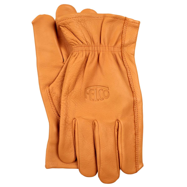 FELCO® 703 Durchstichfeste Handschuhe Größe XL aus hellbraunem Leder