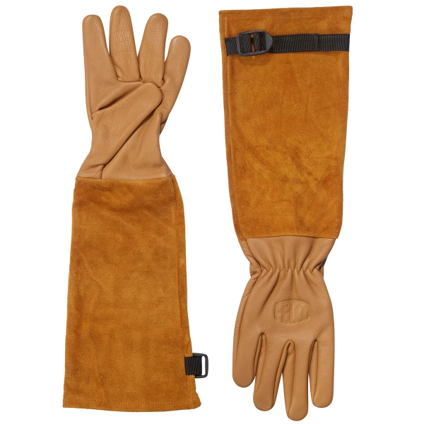 FELCO® 705 Rosenhandschuhe Größe XL aus Rindsveloursleder mit Stulpe