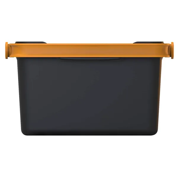 FISKARS® Aufbewahrungsbox mit Henkel Schwarz & Orange - Kunstharz