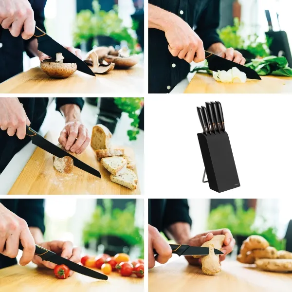 FISKARS® Edge Messerblock mit 5 Messern