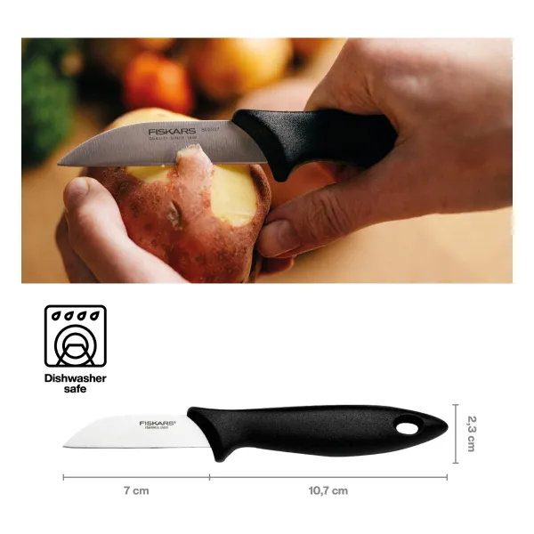 FISKARS® Essential Schälmesser 7 cm