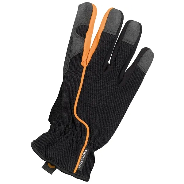 FISKARS® Garten-Arbeitshandschuhe Schwarz & Orange Größe 8