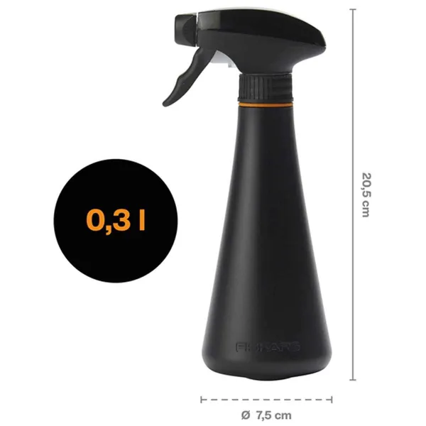 FISKARS® Pflanzensprüher Schwarz & Orange 0,3 Liter - Kunstharz