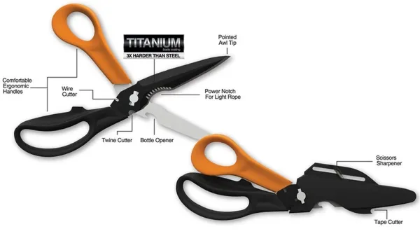 FISKARS® Solid™ Cuts+More Mehrzweckschere SP341