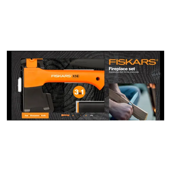 FISKARS® X5 Kaminofen-Set FISKARS® X5 Kaminofen-Set
