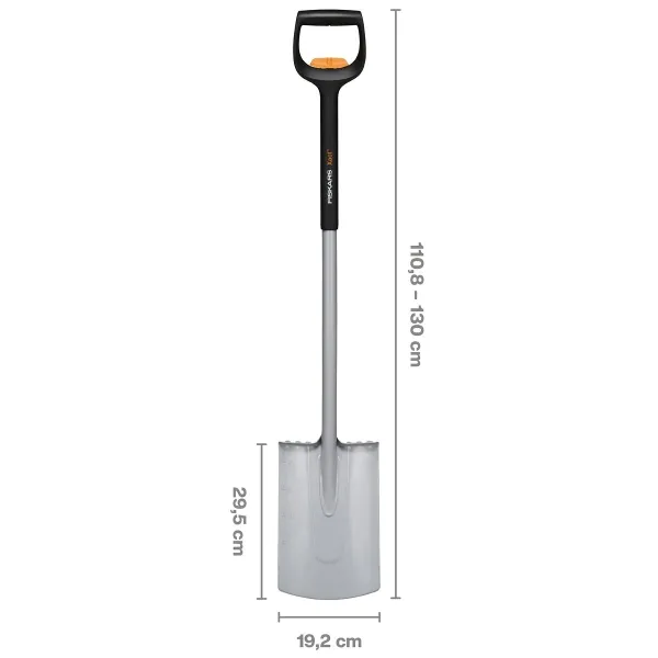FISKARS® Xact™ Teleskop-Spaten rund