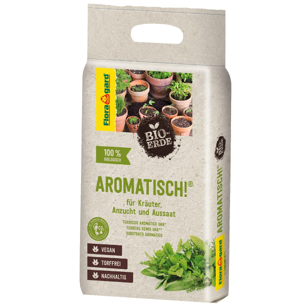 Floragard® BIO-ERDE Aromatisch!® für Kräuter Anzucht und Aussaat - 25 Liter