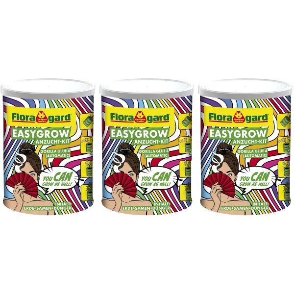 Floragard® EASY GROW Cannabis-Anzucht-Kit Gorilla Glue 4 (Automatic) x 3 Floragard® EASY GROW Cannabis-Anzucht-Kit Gorilla Glue 4 (Automatic) x 3