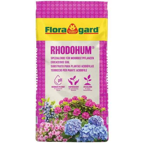 Floragard® Rhodohum® Spezialerde für Moorbeetpflanzen - 40 Liter