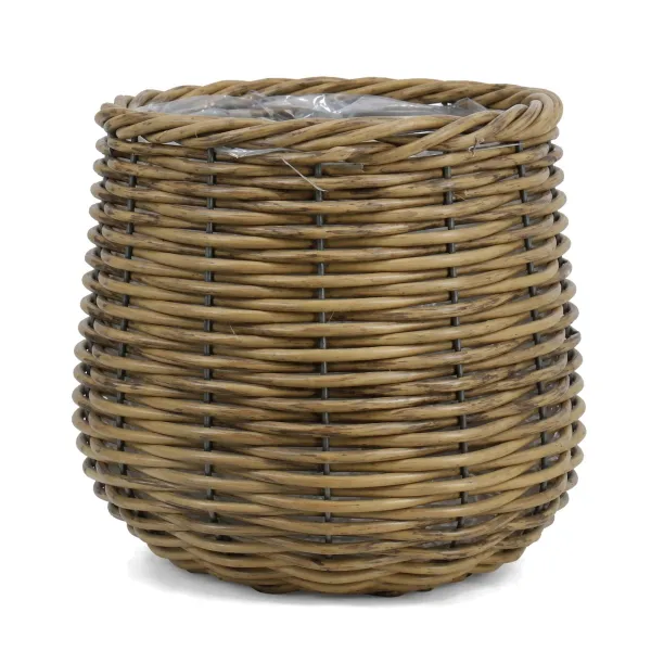 FLORAN Pflanzgefäß Korb Montreal mit Folienauskleidung Ø 26 cm - Rattan FLORAN Pflanzgefäß Korb Montreal mit Folienauskleidung Ø 26 cm - Rattan