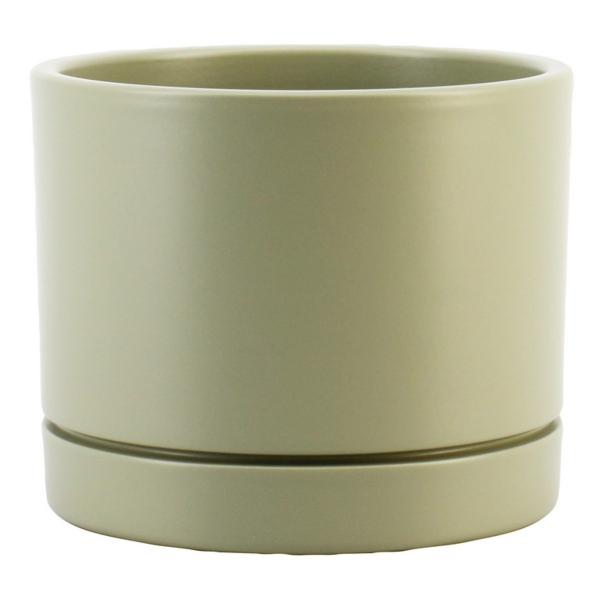 FLORAN Übertopf Lynn Khaki matt Ø 19,5 cm - Keramik