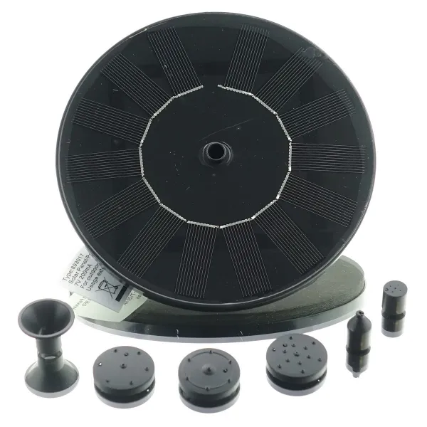 Fountains Lumineo Solar Springbrunnen Outdoor Ø 16 cm x 3,5 cm schwarz - GPC Fountains Lumineo Solar Springbrunnen Outdoor Ø 16 cm x 3,5 cm schwarz - GPC