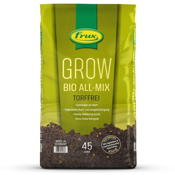 frux® Pro GROW BIO ALL-MIX Cannabis Substrat torffrei - 45 Liter